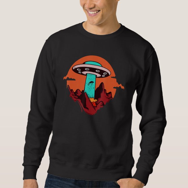 Camiseta Ufo Extraterrestre Abdução Alienígena Voo (Frente)