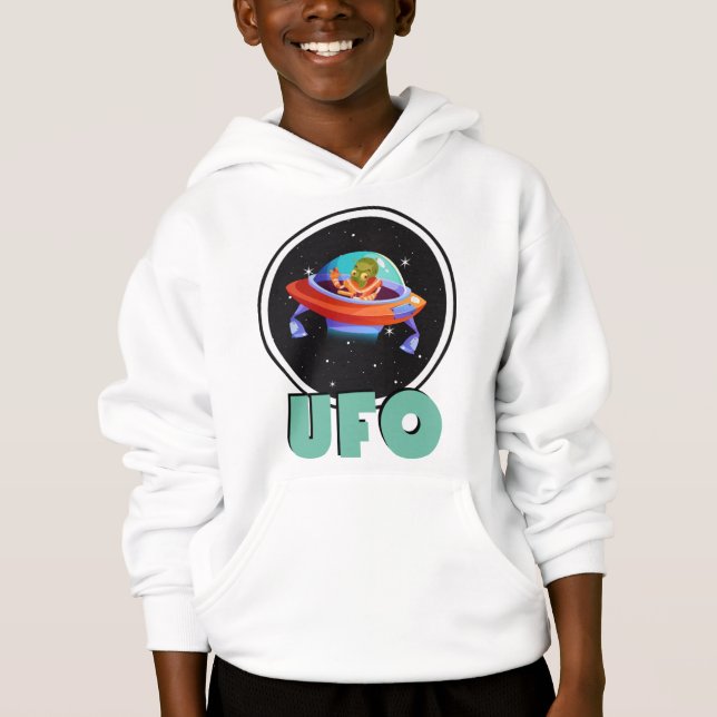 Camiseta ufo no espaço (Frente)