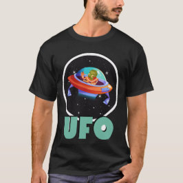 Camiseta ufo no espaço