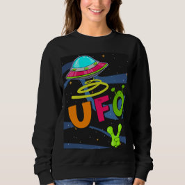 Camiseta ufo no espaço diga oi