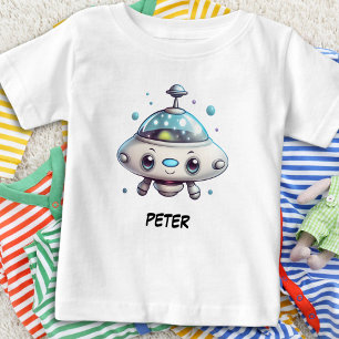 Camiseta Ufo Personalizado Fofo Adorável