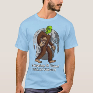 Camiseta UFO resolvido mistério da conspiração de Bigfoo
