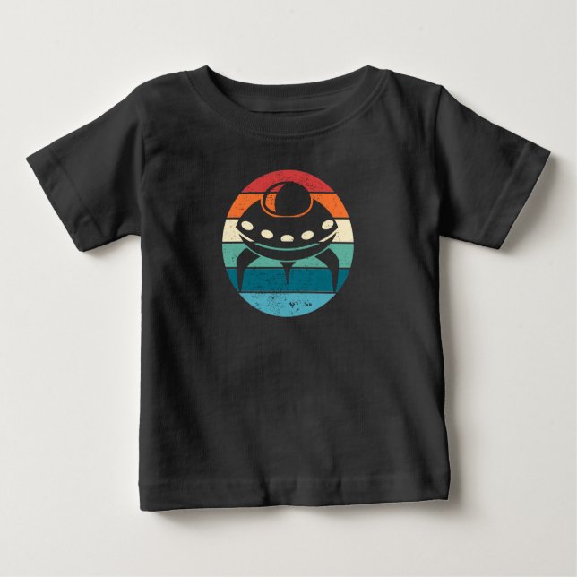 Camiseta UFO Retro Sunset T Shirt (Frente)