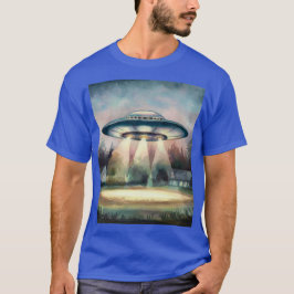 Camiseta UFO Sighting Watercolor Painting T Shirt