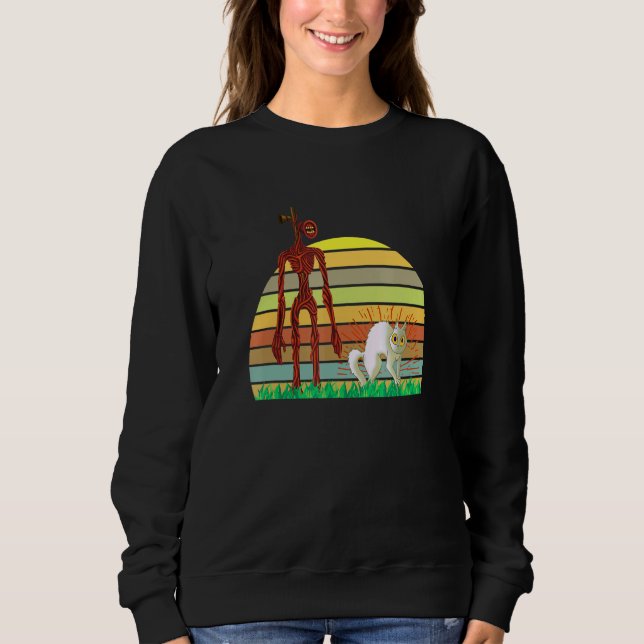 Camiseta Ufo Supernatural Cryptkins Cat E Cabeça De Siren (Frente)