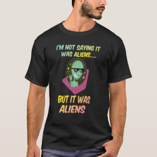 Camiseta ufo ufos alienígena universo de foguetes espaçonav