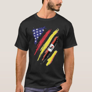 Camiseta Uganda American Grown Flag USA Patriot Heritage Mo