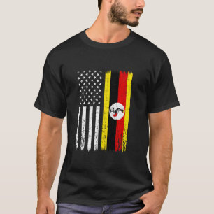 Camiseta Uganda EUA Sinalizador América Uganda