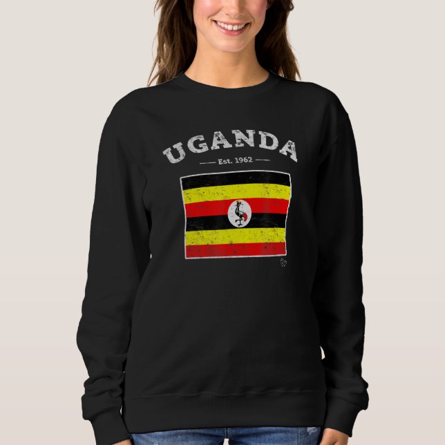 Camiseta Uganda Flag Vintage Uganda (Frente)