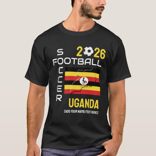 Camiseta UGANDA Futebol Futebol Personalizado 2026 QUALQUER (Frente)