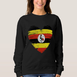 Camiseta Uganda Heart Ugandan Flag Pride Uganda