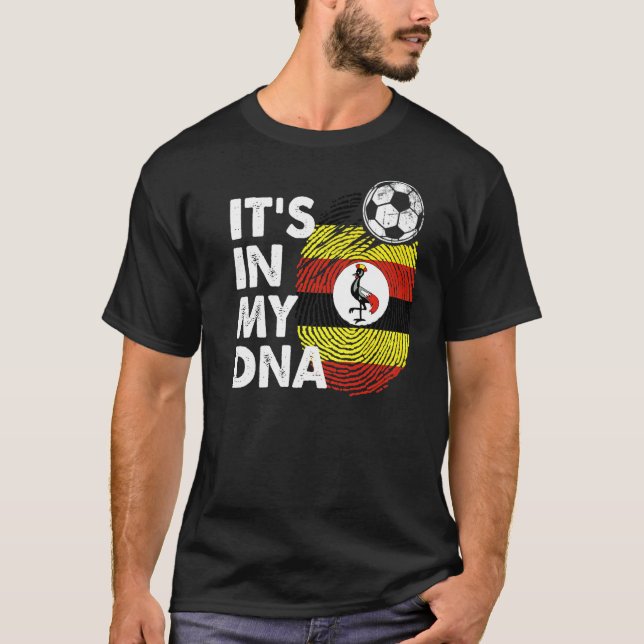 Camiseta Uganda: Minha Equipe De Bandeiras Do Uganda (Frente)