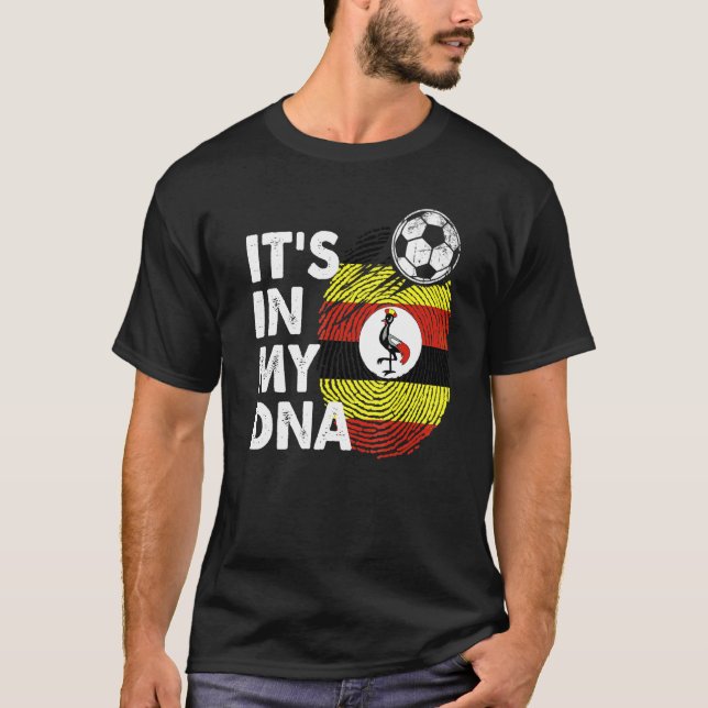 Camiseta Uganda: Minha Equipe De Bandeiras Do Uganda (Frente)