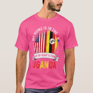 Camiseta Uganda: Patriot Heart Americano É Da Bandeira de U
