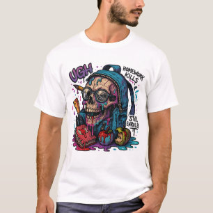 Camiseta UGH! Homework Matares Skull Tee para Cara