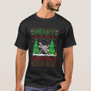 Camiseta Ugl De Dragonfly De Árvore De Natal Muito Doce