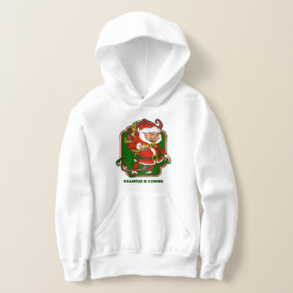 Camiseta ugly christmas krampus is coming funny