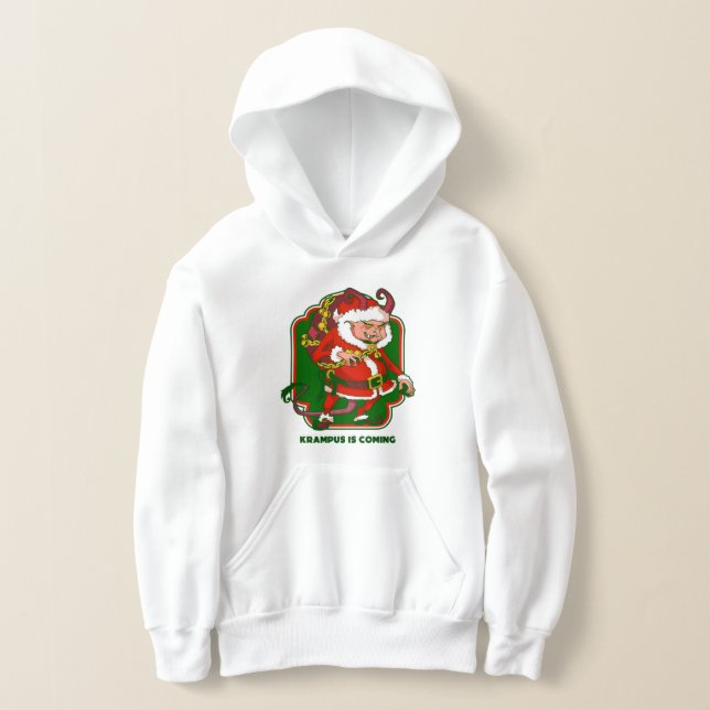 Camiseta ugly christmas krampus is coming funny (Postura )