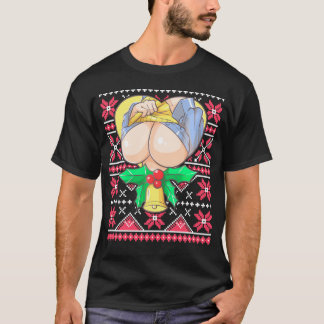 Camiseta Ugly Christmas Otaku Ahegao Ecchi Etchi Lewd Henta