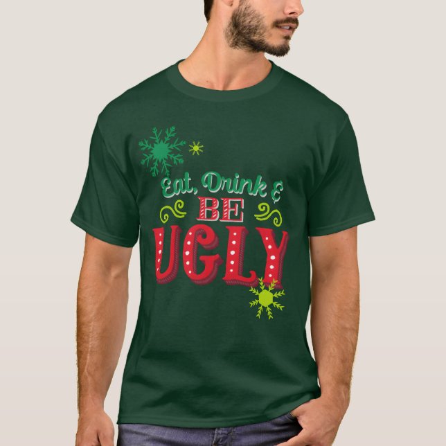 Camiseta Ugly Christmas Quote boy (Frente)
