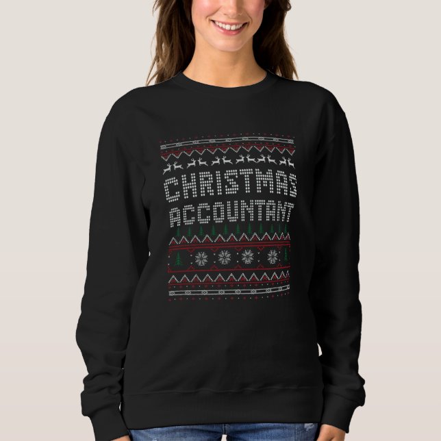 Camiseta Ugly Christmas Quote xmas Accountant (Frente)