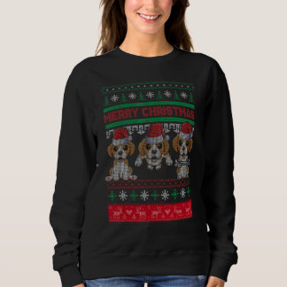 Camiseta Ugly Christmas Sweater Beagle Cute Beagle Santa Ha