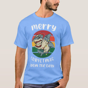 Camiseta Ugly Christmas Sweater Graphic Design For Shark Or