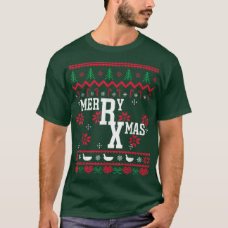 Camiseta Ugly Christmas Sweater Pharmacy Merry Xmas Pharmac