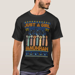 Camiseta Ugly Girl Loves Hanukkah Jewish Chanukah Todd