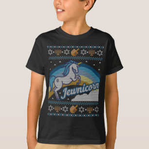 Camiseta Ugly Hanukkah Unicorn Jewnicorn