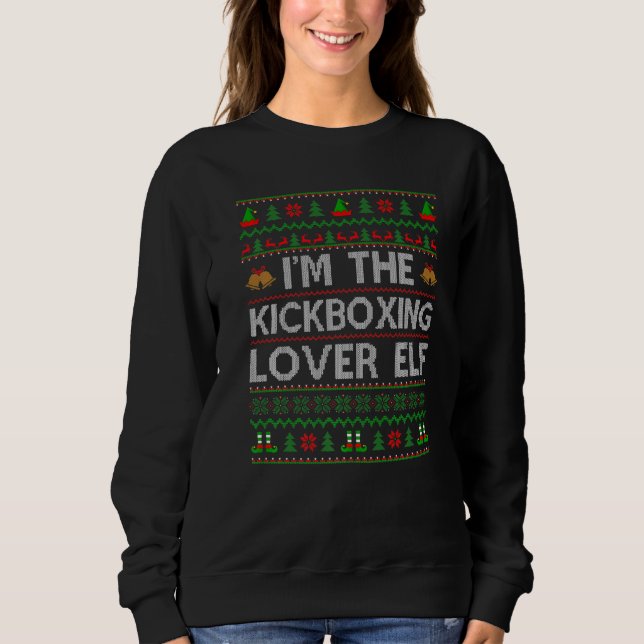 Camiseta Ugly I M The Kickboxe Elf Christmas (Frente)