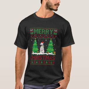Camiseta Ugly Sweater, Árvore de Natal, Meerkat Ugly