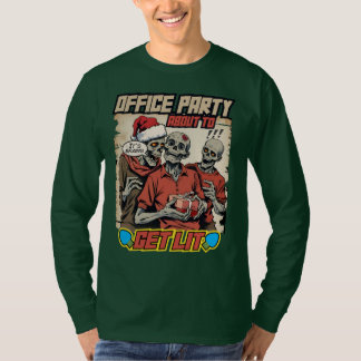 Camiseta Ugly sweater Christmas zombies brains comic book