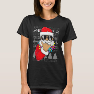 Camiseta Ugly Sweater Mele Kalikimaka Roupa Shaka Papais no