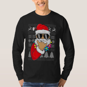 Camiseta Ugly Sweater Mele Kalikimaka Roupa Shaka Papais no
