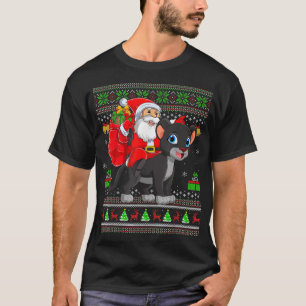 Camiseta Ugly Xmas Funny Santa Claus Andando Panther Christ