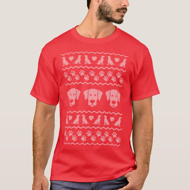 Camiseta Ugt Christmas Sweater Labrador Retriever Edition (Frente)