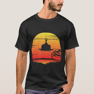 Camiseta UH1 Huey Retro Helicopter Estilo Vintage Vietnam C
