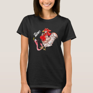 Camiseta Uhh Miow Worm Chicken Cat Dizendo