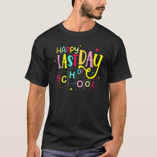Camiseta Uhu Dia Feliz Último Dia Escola Verão Aluno Ensina