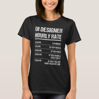 Camiseta ui designer Hourly Rate