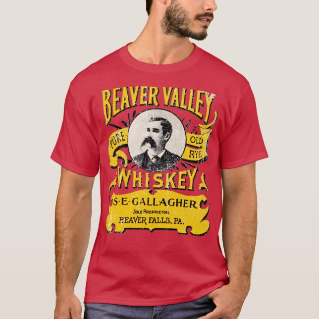 Camiseta Uísque Beaver Valley - Beaver Falls, PA (Frente)