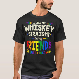 Camiseta Uísque Engraçado Orgulho Lgbt Gay Reto Amigos