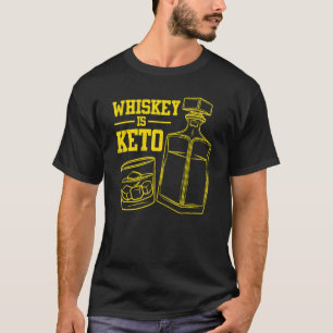 Camiseta Uísque Homens Mulheres Uísque Legal Dieta Keto Álc