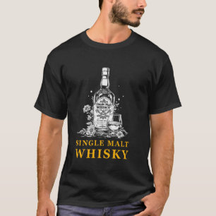 Camiseta Uísque Single Malt Tee I Whiskey Longdrink Design
