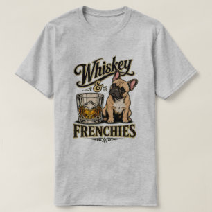 Camiseta Uísque Vintage e Frenchies French Bulldog
