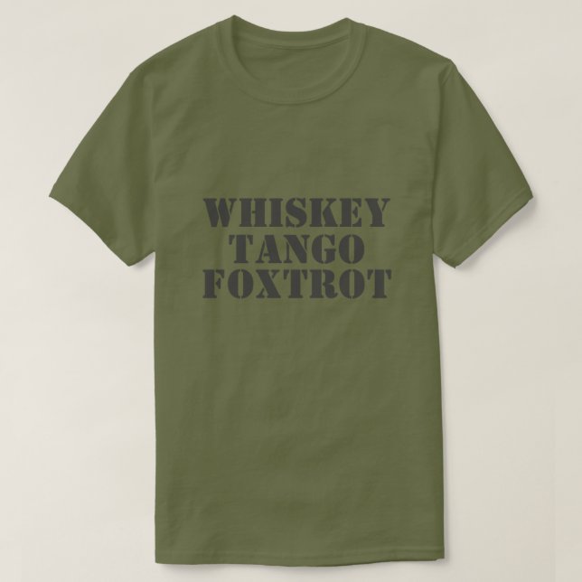 Camiseta UÍSQUIA - TANGO - FOXTROT Tee (Frente do Design)