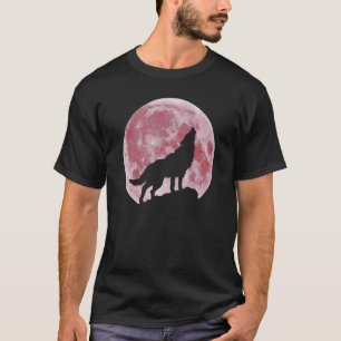Camiseta Uivando na Lua Lobos Lobos Lobos Lobos na Lua