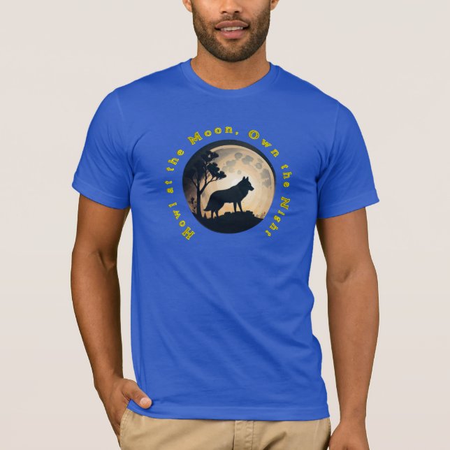 Camiseta Uivem na Lua, Deitem a Noite 🌙 🐺 (Frente)