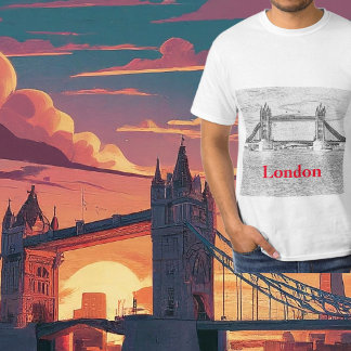 Camiseta UK London Tower Bridge British Heritage Artístico